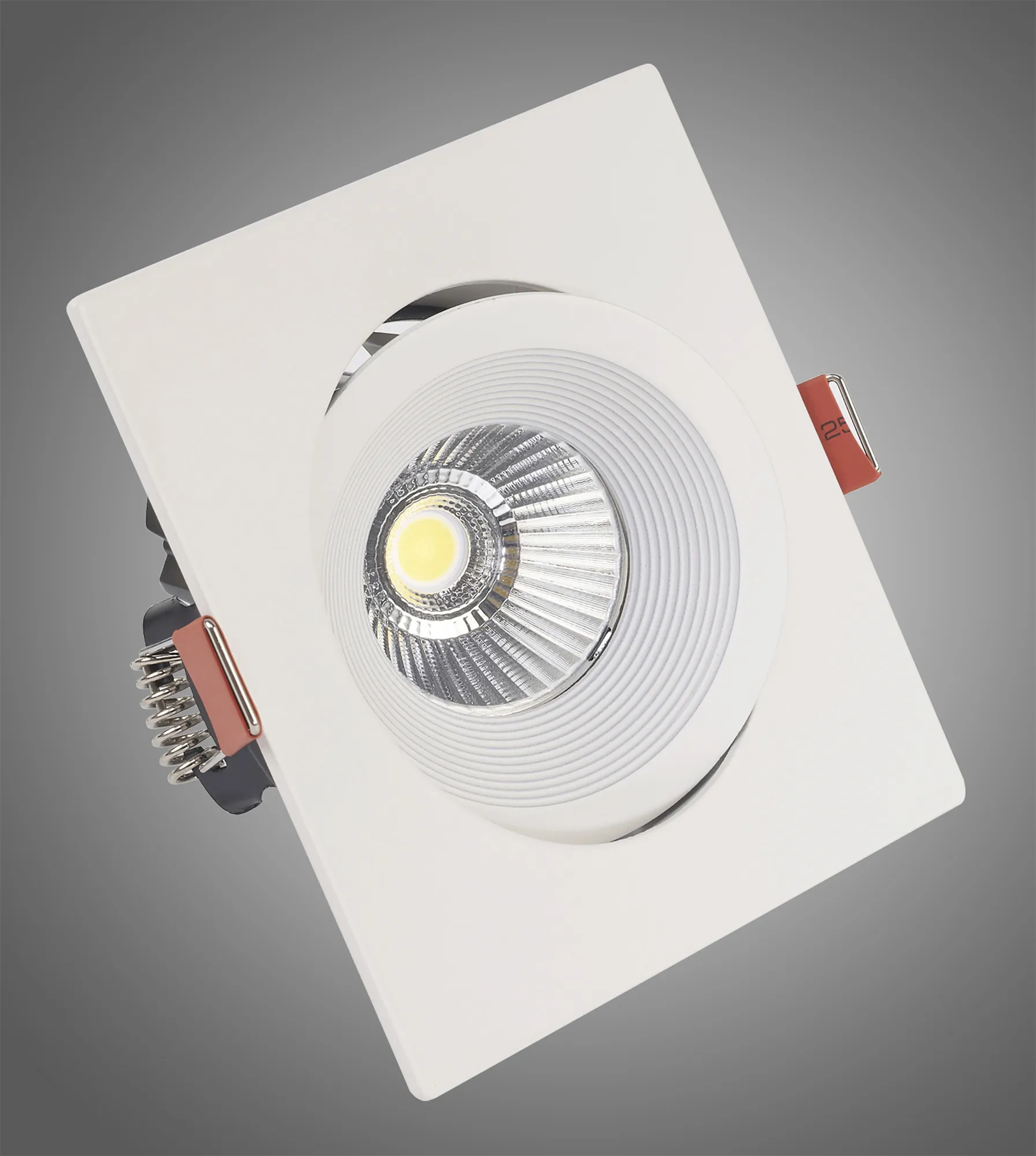 Blat 10 Tridonic Powered 10W 2700K 710lm 36° CRI>90 LED Engine White Adjustable Square Recessed Spotlight, IP20 DM201449  Dlux Blat 10